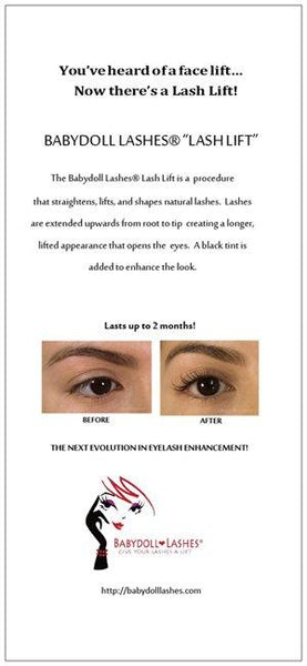 Babydoll Lashes Marketing Rack Cards (Qty 20) [product_price] Real Eyez Beauty