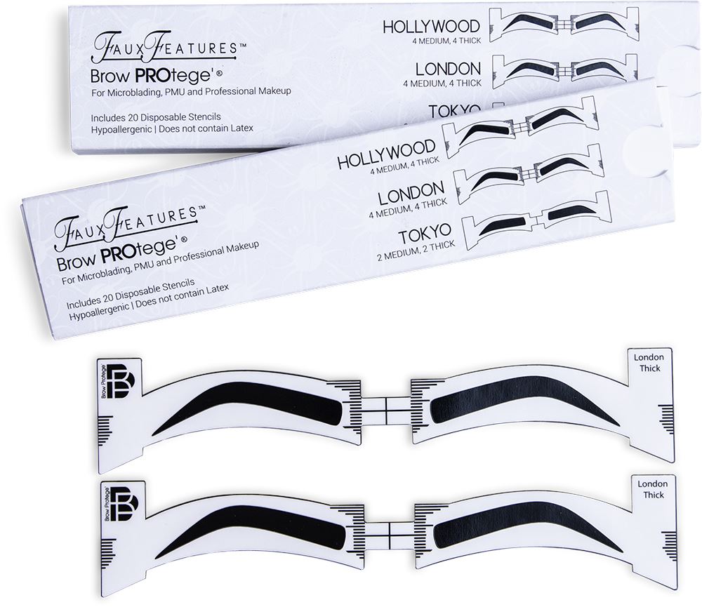Brow PROtege' Eyebrow Stencils For The Professional [product_price] Real Eyez Beauty