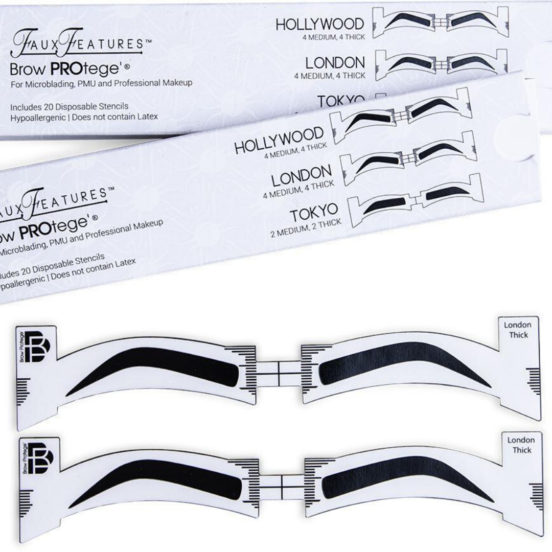 Brow PROtege' Eyebrow Stencils For The Professional
